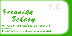 veronika bekesy business card